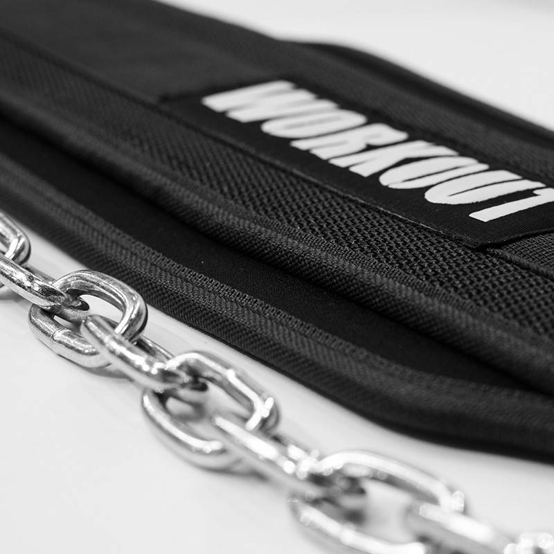 Opasek na závaží s řetězem - dip belt WORKOUT