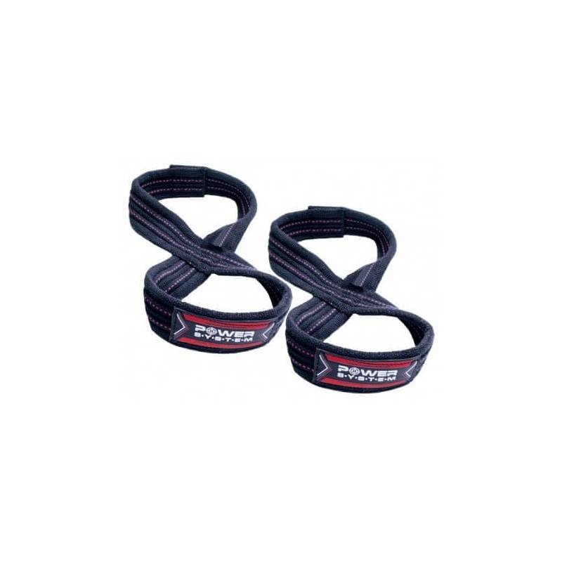 POWER SYSTEM Lifting Straps Figure 8 - red
