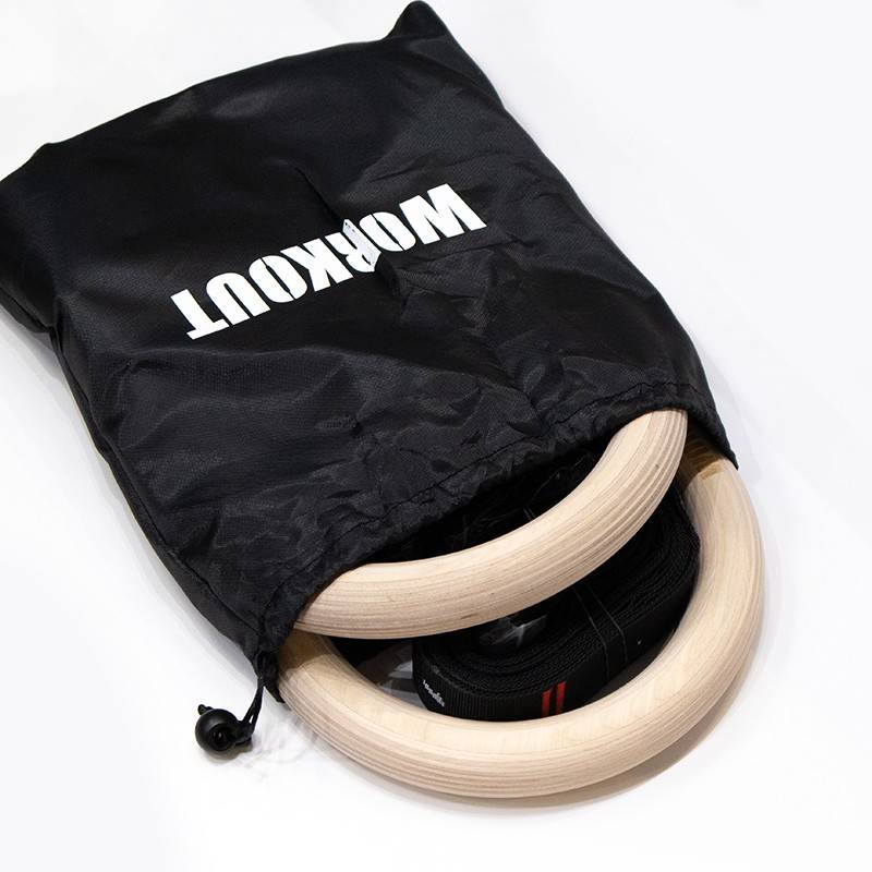Wooden gymnastic rings WORKOUT 28 mm
