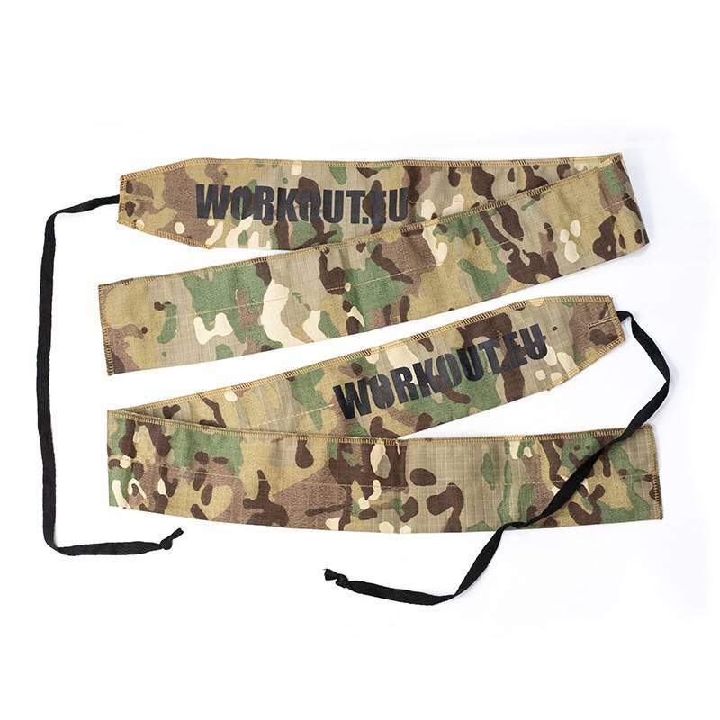 Ripstop Cotton Wrist Wraps WORKOUT- Camo