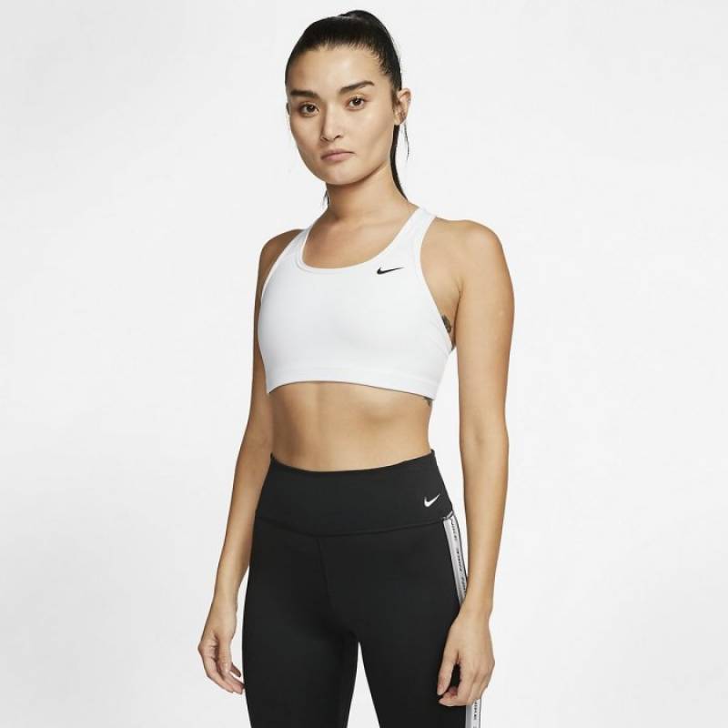 Woman Bra Nike Swoosh - medium support white