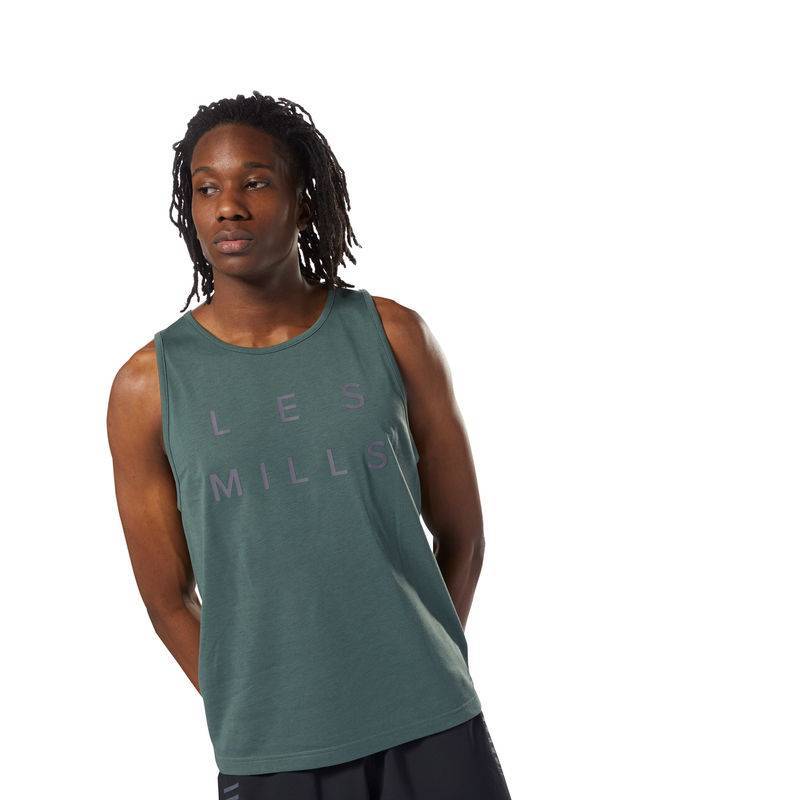 Pánské tílko Les Mills DUAL BLEND TANK - DM3670