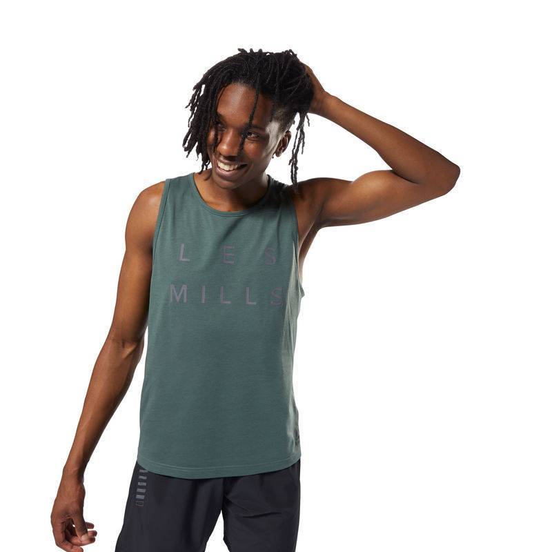 Pánské tílko Les Mills DUAL BLEND TANK - DM3670