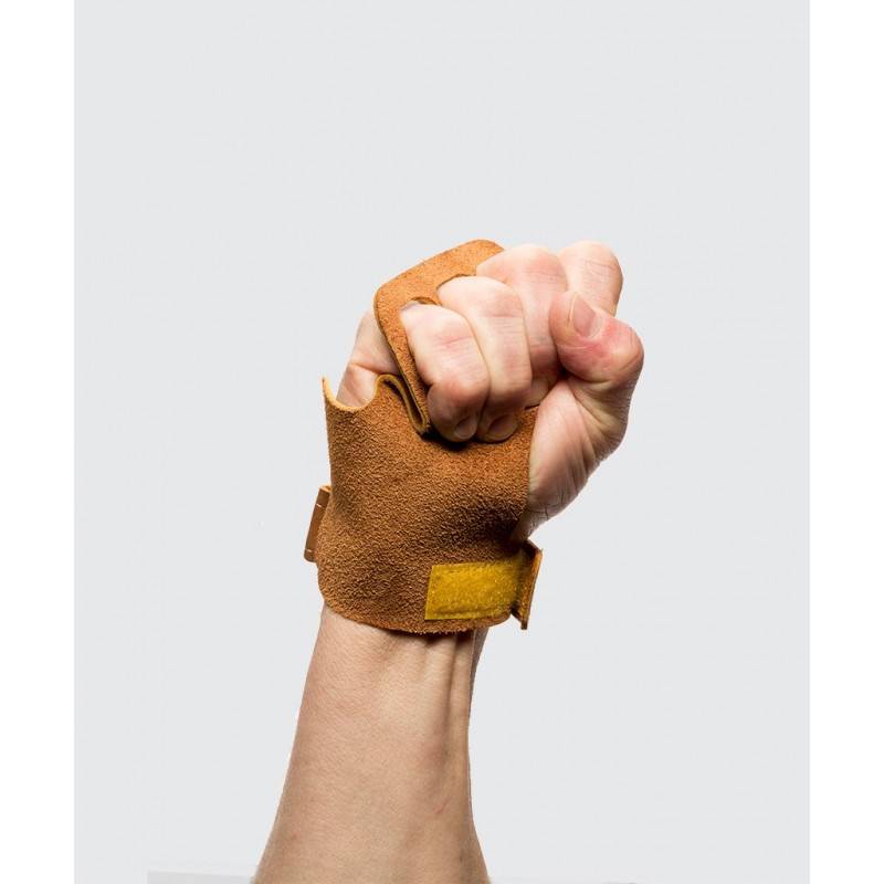 Man leather Grips 3-Finger Victory Grips