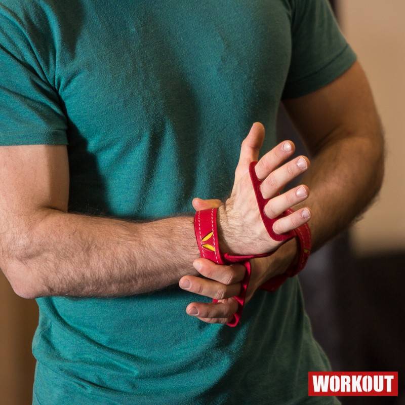 Pánské kožené mozolníky Victory grips 4-prsté - red