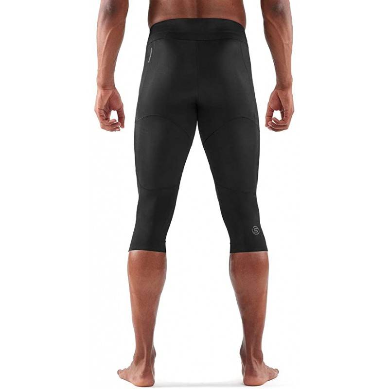 Man compression Tight Skins A400 Black Mens 3/4 ultimate