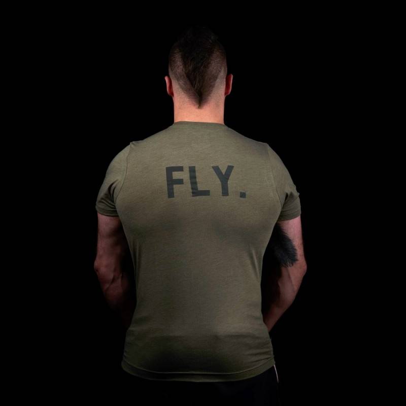 Man T-Shirt Picsil - Green Logo