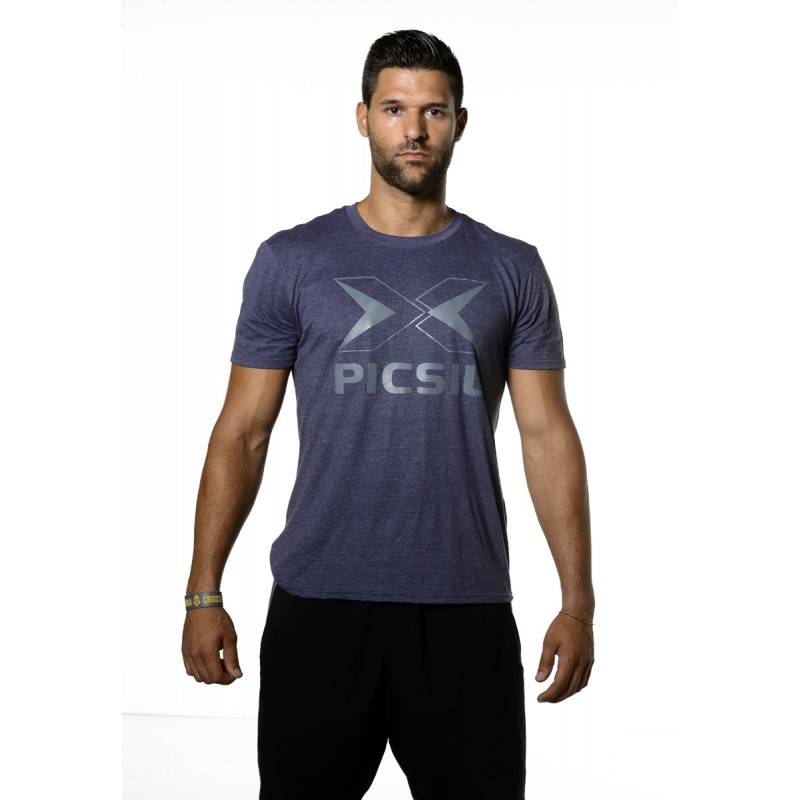 Man T-Shirt Picsil - Blue Logo