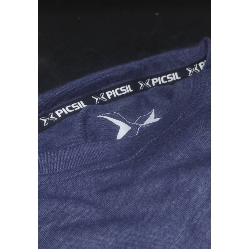 Man T-Shirt Picsil - Blue Logo
