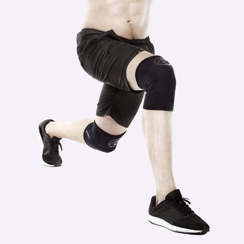 Knee bandage Rehband 5 mm - black carbon