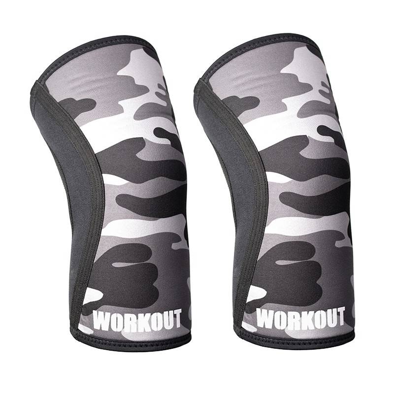 Bandáž kolene WORKOUT 5 mm - pár - camo