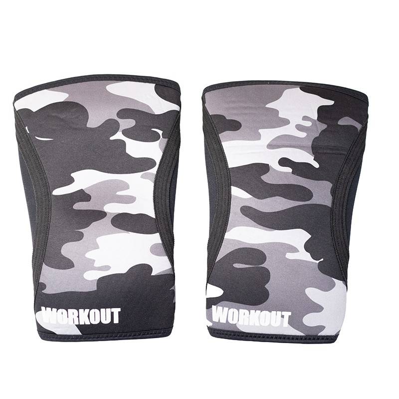 Bandáž kolene WORKOUT 5 mm - pár - camo