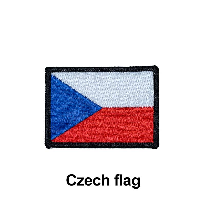 Czech flag patch with Velcro 7 x 5 cm