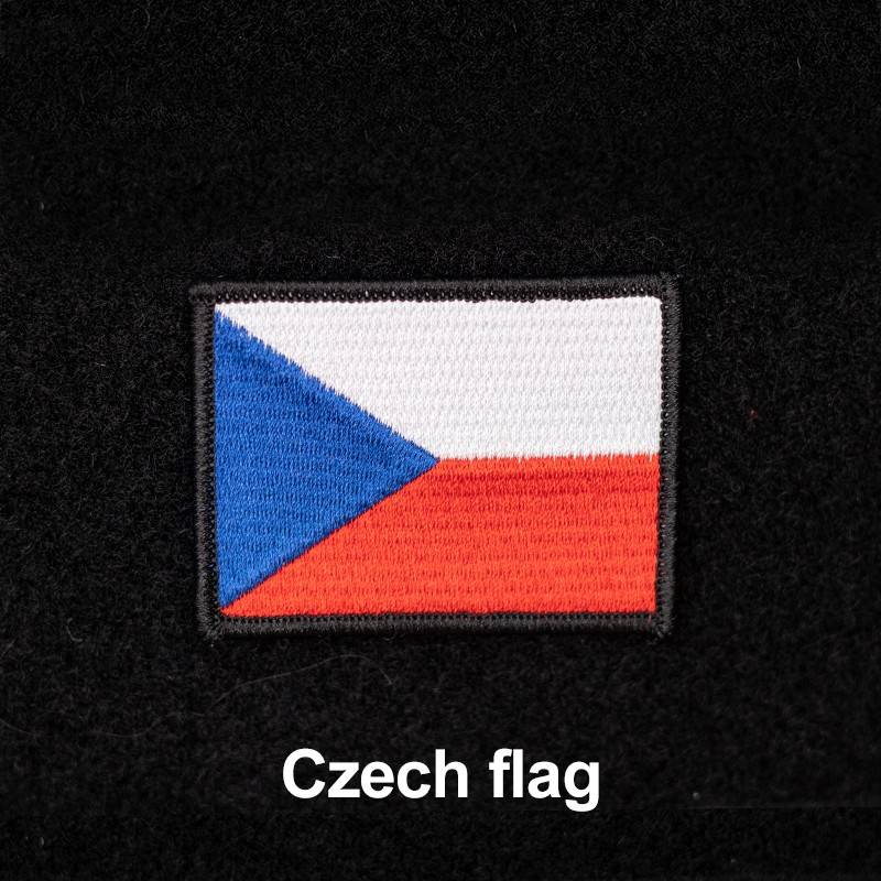 Czech flag patch with Velcro 7 x 5 cm