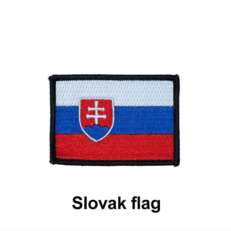 Patch Slovak flag with Velcro 7 x 5 cm