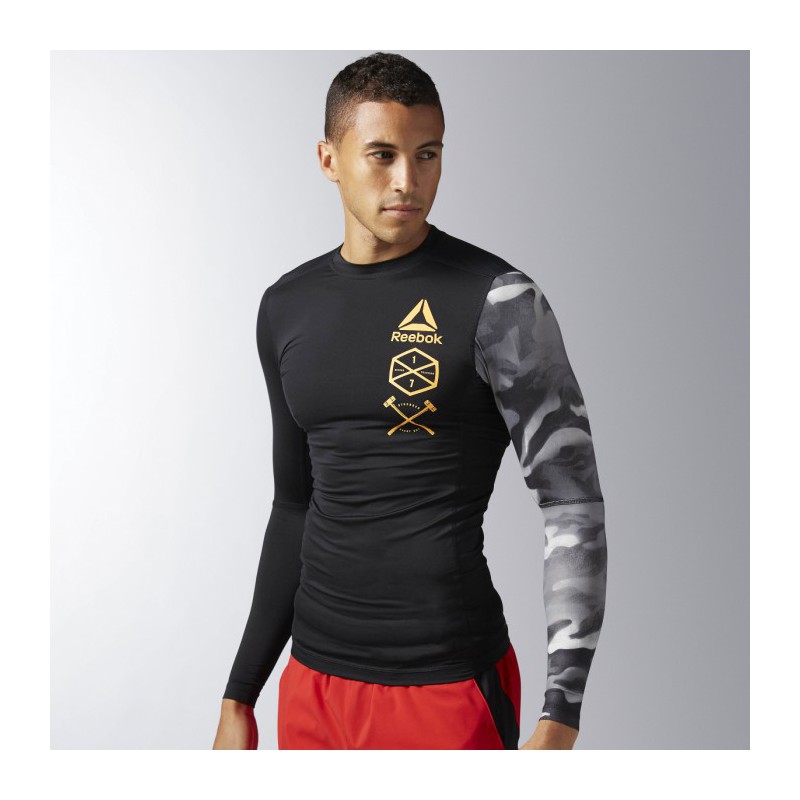 Kompresní triko ACTVCHL LS GRPHC COMP BK3944