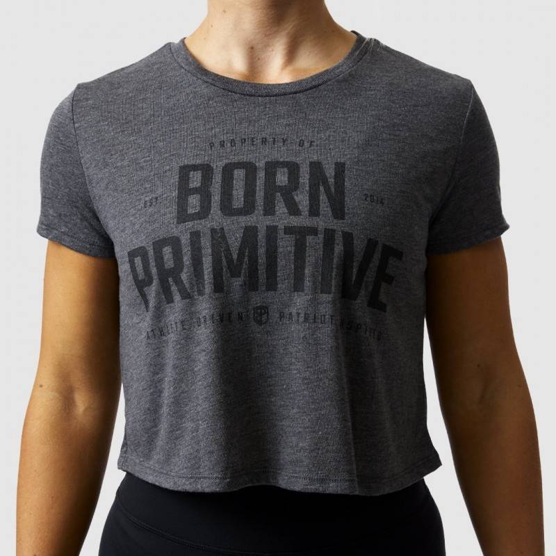 Woman Crop top Property of Born Primitive