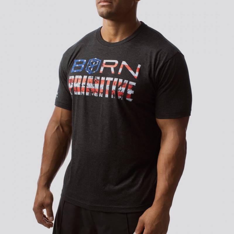 Man T-Shirt The Patriot Brand Tee (Black)