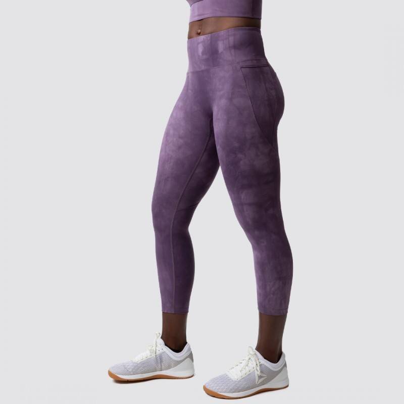 Woman Tight Eccentric Leggings (Amethyst)
