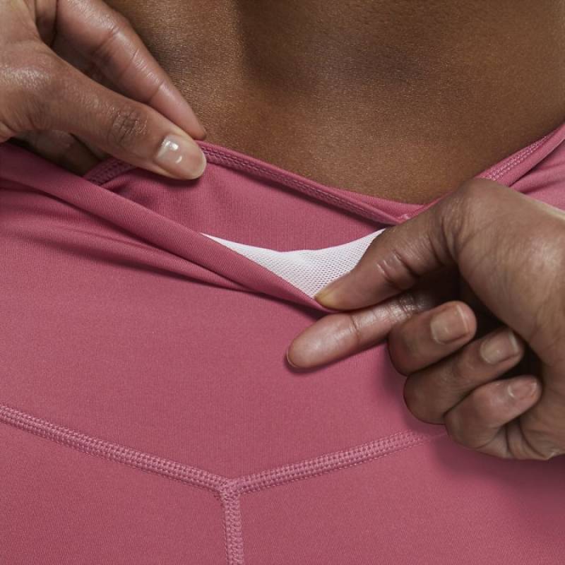 Dámské dlouhé funkční šortky Nike Pro růžové