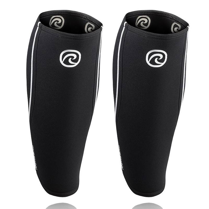 An advantageous set of RX bandage SHIN/CALF SLEEVE 5 mm - black (2 Stücke)