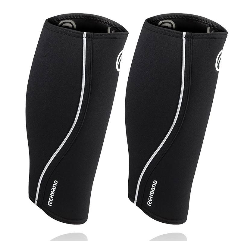 An advantageous set of RX bandage SHIN/CALF SLEEVE 5 mm - black (2 pieces)