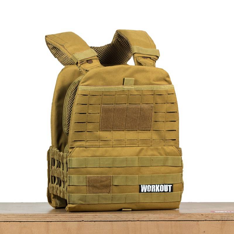 Tactical Plate Weight Vest WORKOUT 3.0 - khaki