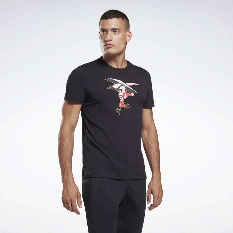 Man T-Shirt Reebok Holiday - black
