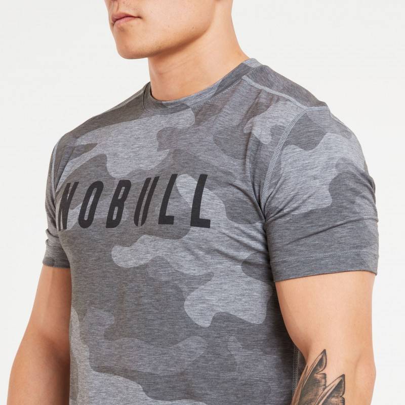 Pánské tričko camo gray NOBULL