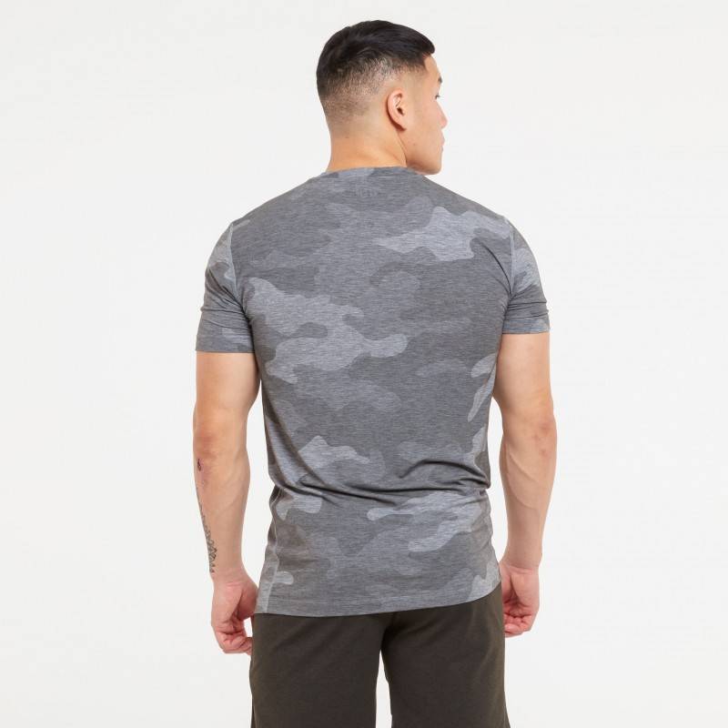 Man T-Shirt camo gray NOBULL