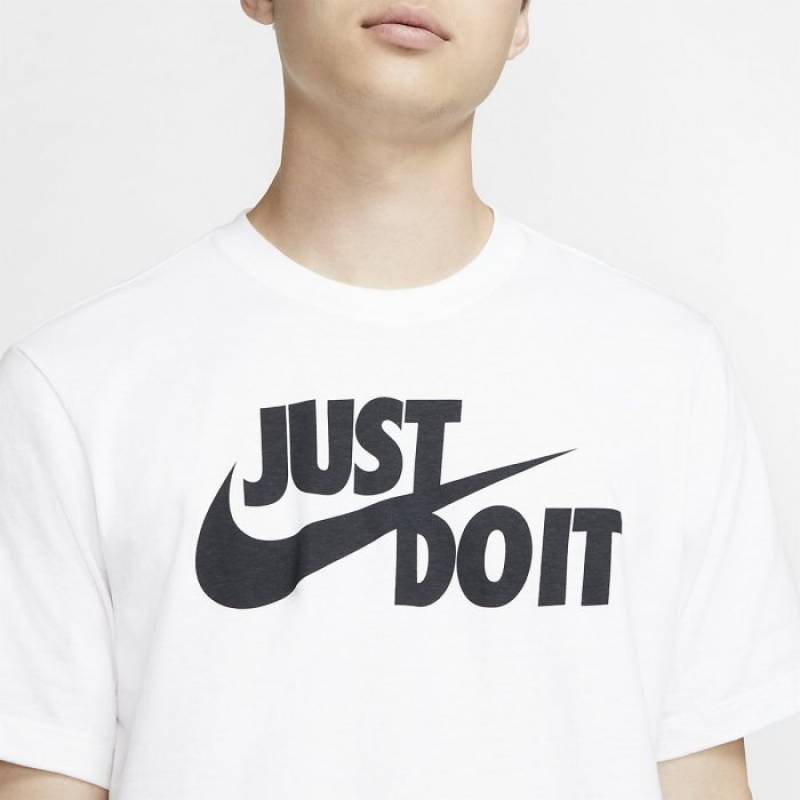 Man T-Shirt Nike Just do it - white