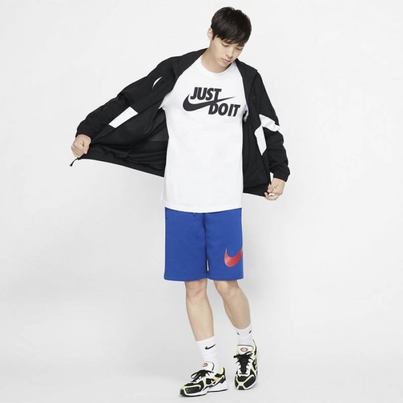 Man T-Shirt Nike Just do it - white