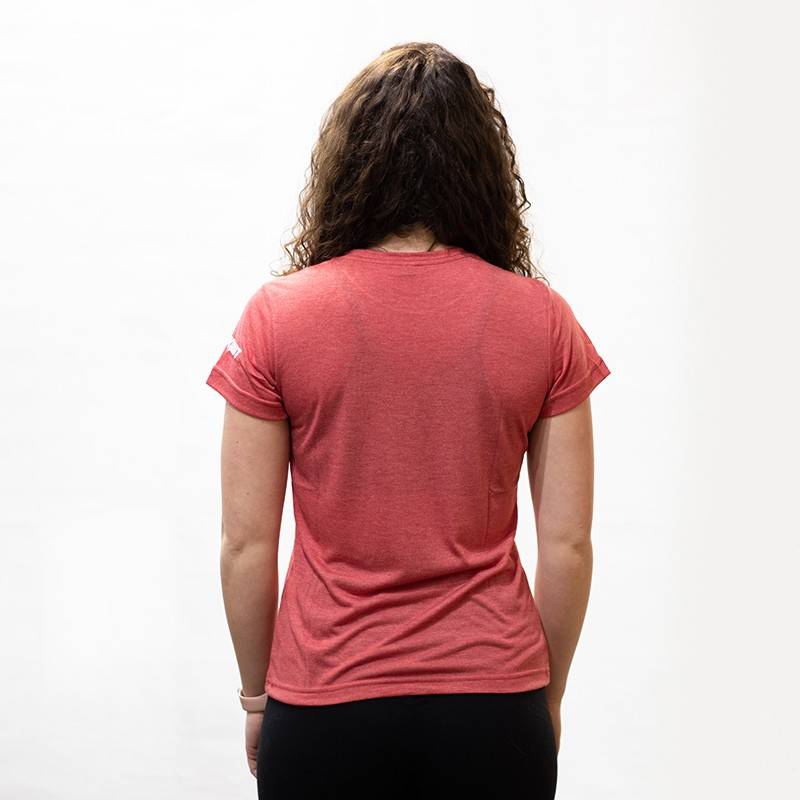 Woman training T-Shirt WORKOUT- red
