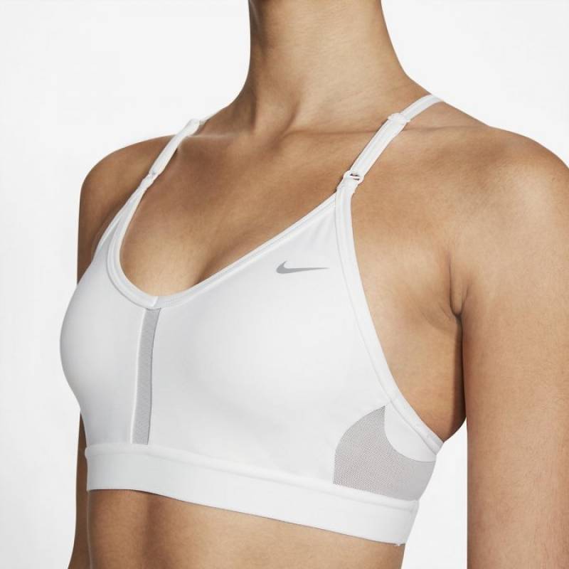 Dámská sportovní podprsenka Nike Swoosh - white