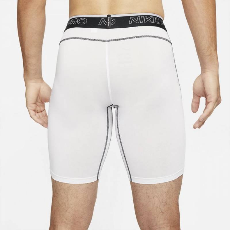 Pánské dlouhé šortky Nike Pro Dri-FIT bílá