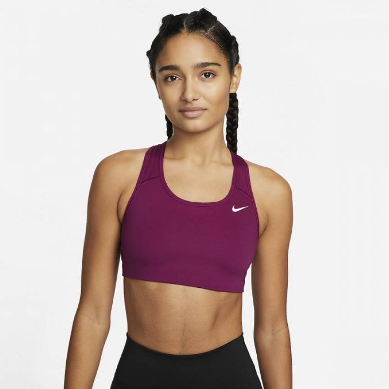 Woman Bra Nike Swoosh - medium support purple