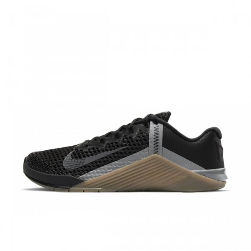 Man training Shoes Nike Metcon 6 - Black/Iron Grey-Gum Dark Brown