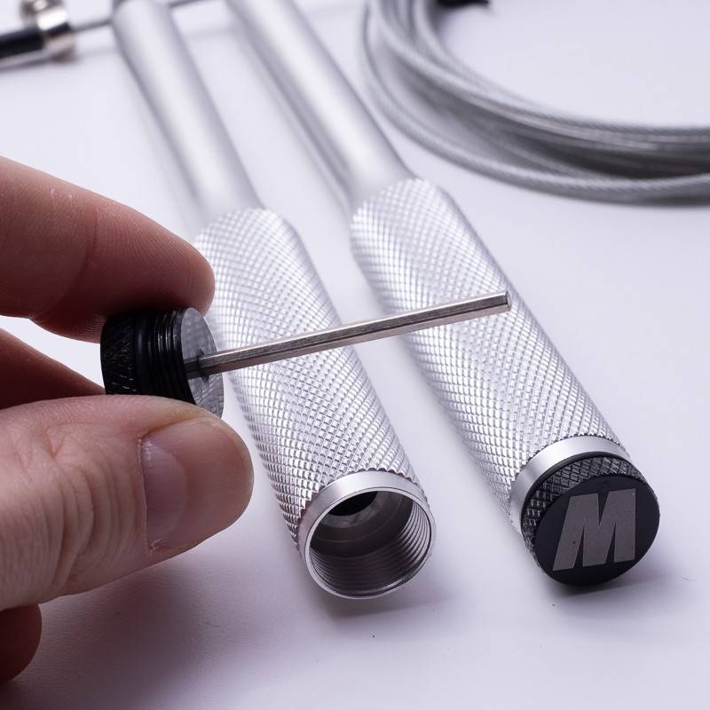 Workout Känguru Speed Springseil - Silber