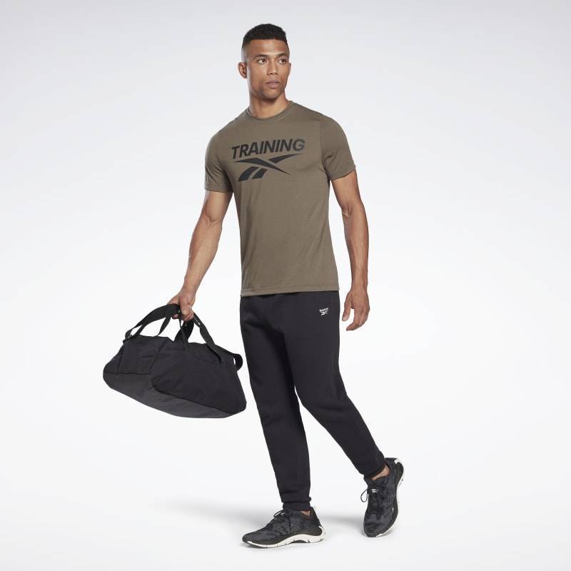 Man T-Shirt Reebok Training Tee - green