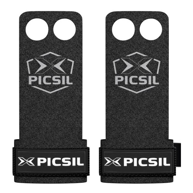 Picsil Raven Grips - 2 holes - black logo