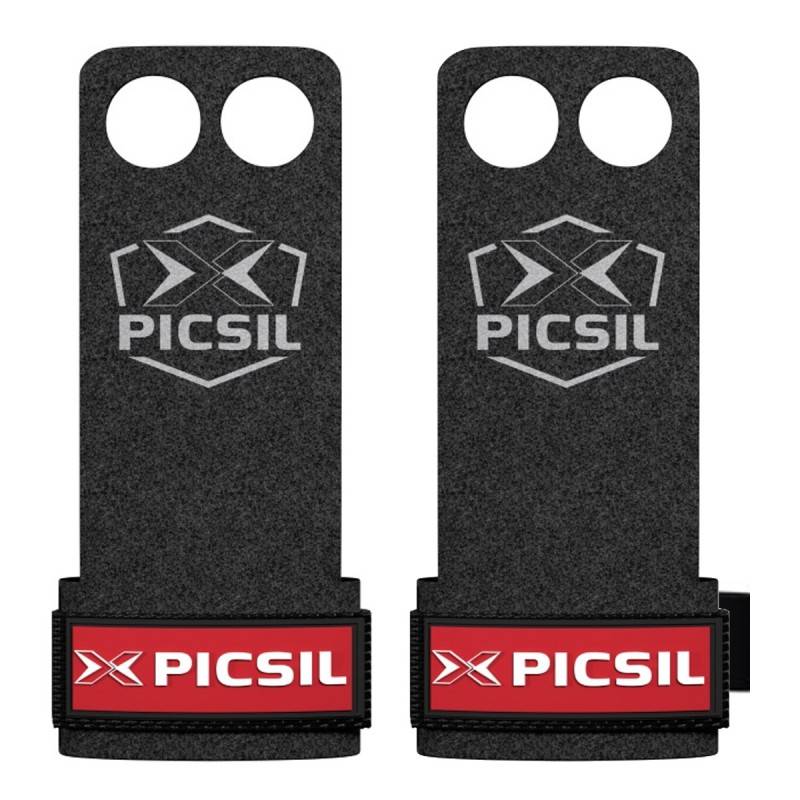 Picsil Raven Grips - 2 holes - red logo
