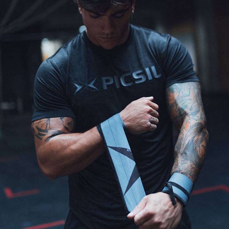 Wrist Wrap Picsil cotton - Push Blue