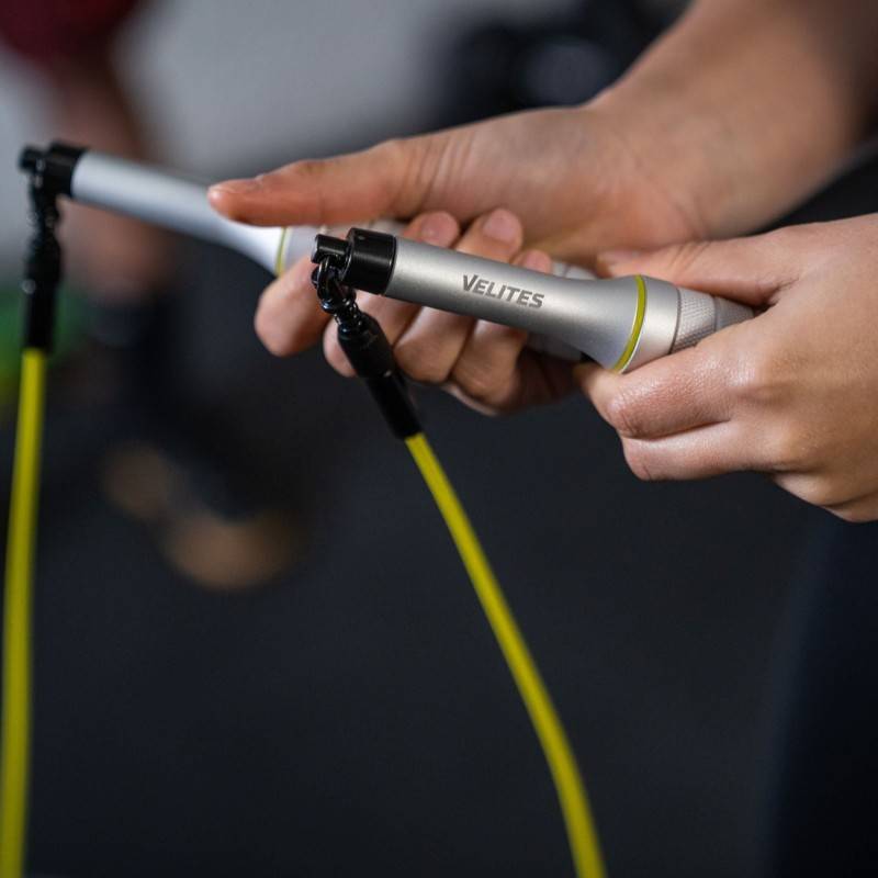 Rychlostní švihadlo Velites Earth 2.0 - stříbrné