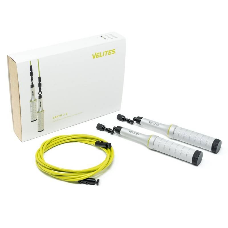 Rychlostní švihadlo Velites Earth 2.0 - stříbrné