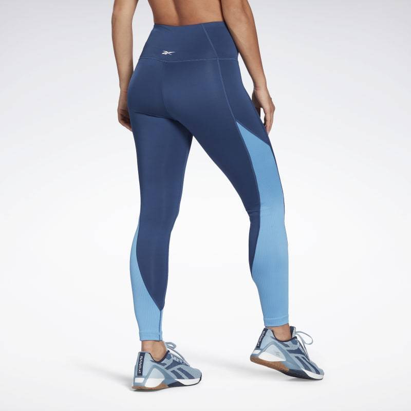 Woman Tight Reebok high rise - modrá