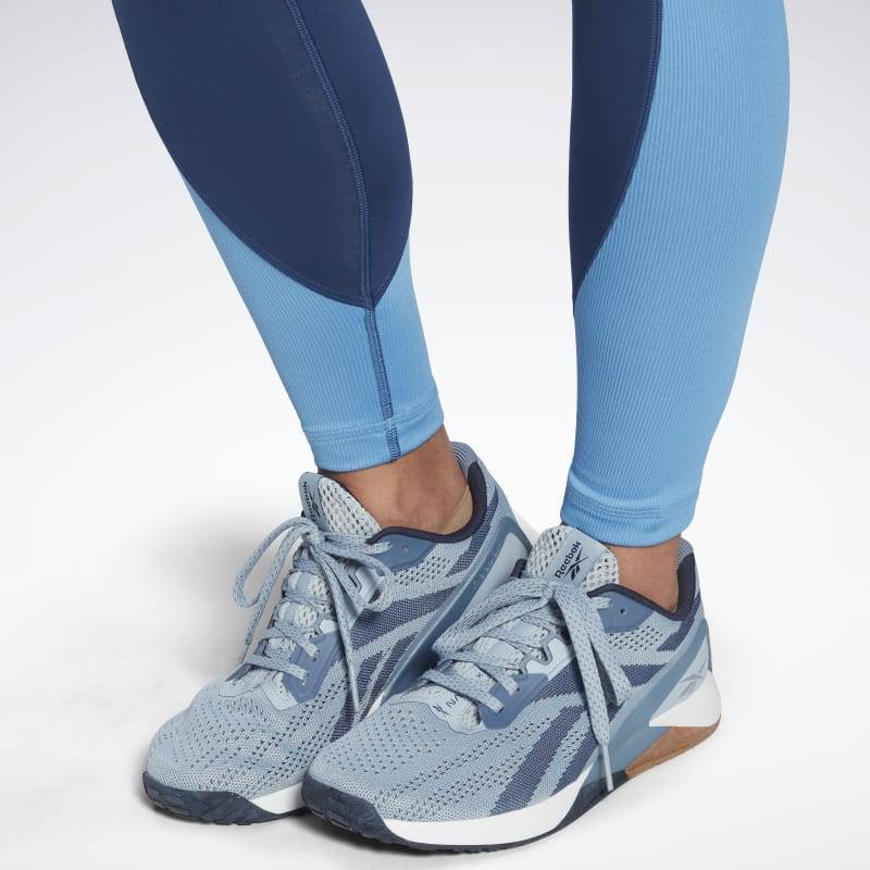 Woman Tight Reebok high rise - modrá