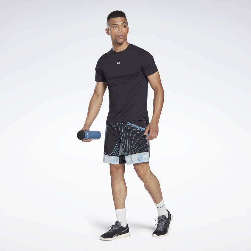 Pánské tréninkové šortky Reebok - blue/black