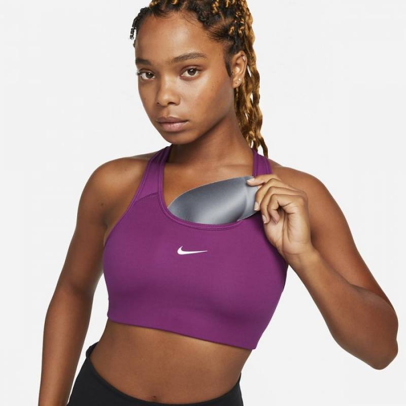Woman Bra Nike Swoosh - fialová