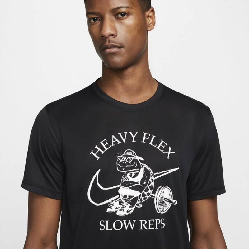 Pánské tričko Nike Heavy flex - černé