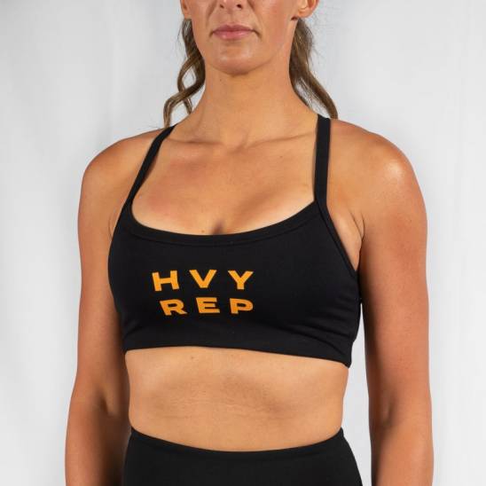 Heavy Rep Podprsenka Energy Medium impact - Black/Mustard